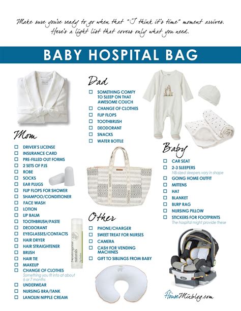 everything that needs to go in your baby bag.